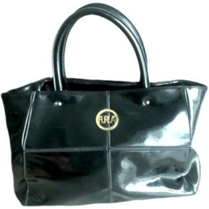 FURLA Black Patent Tote